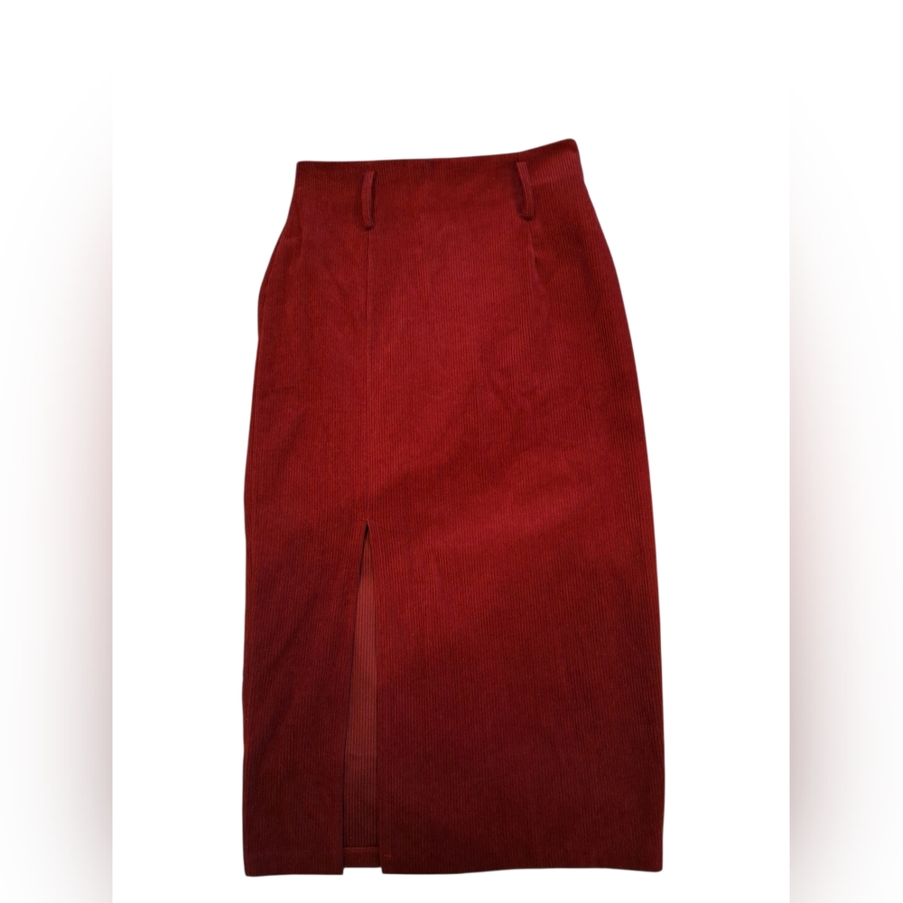 RIHOAS Corduroy Midi Skirt